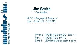 Modulus Inc., Jim Smith, San Jose, CA