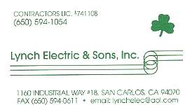 Lynch Electric & Sons, Inc.,San Carlos, CA