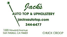 Jacks Auto Top & Upholstery, Chuck Croop, San Mateo, CA