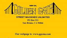 Golden Gate Street Machines, San Bruno, CA