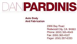 Dan Pardinis Auto Body, Redwood City, CA