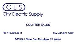 City Electric Supply, San Francisco, CA