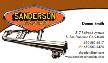 Sanderson Headers, Donna Smith,  S.San Francisco, CA